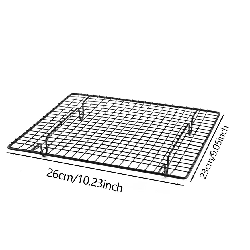 1pc-High Carbon Steel Nonstick Cake Cooling Rack Cooling