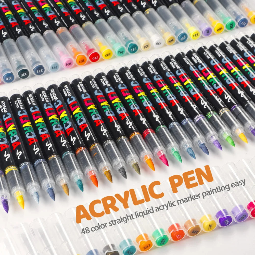 168 Colors Acrylic Markers Automatic Ink Control System