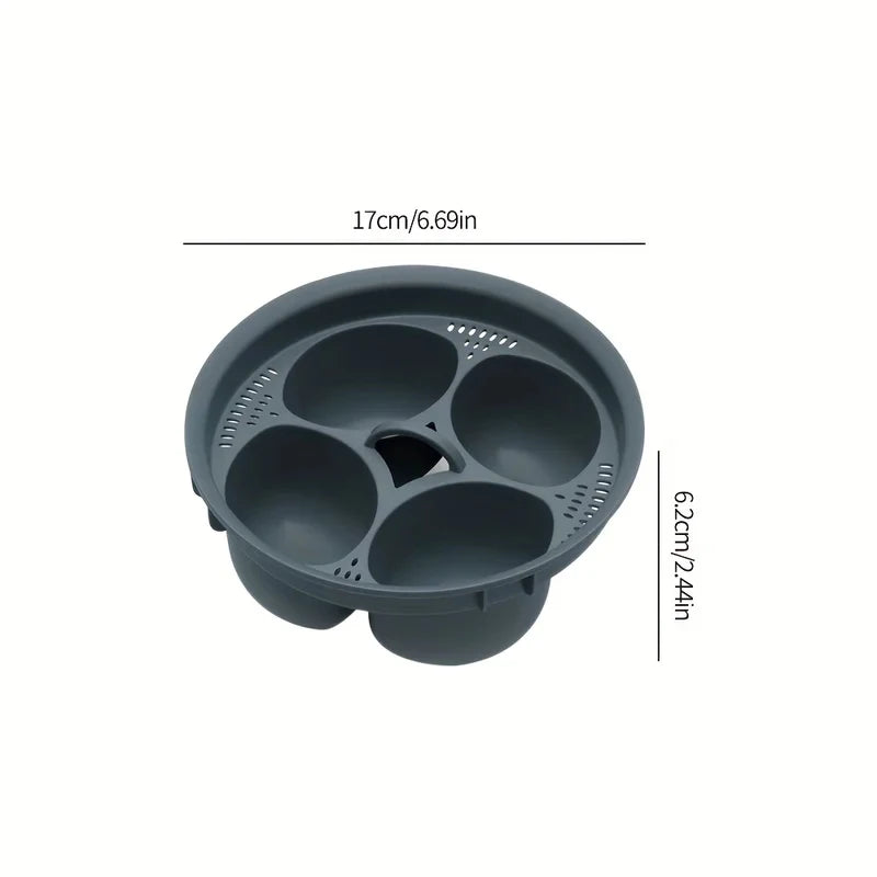 Four Compartment Egg Steamer Poached Egg Cooker Bowl