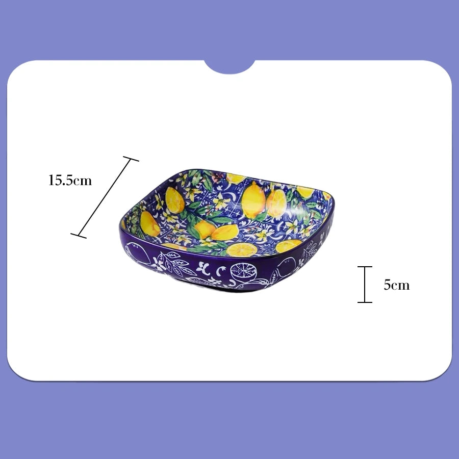 1pc Ceramic Tableware Bohemian Style Retro Tableware Creative