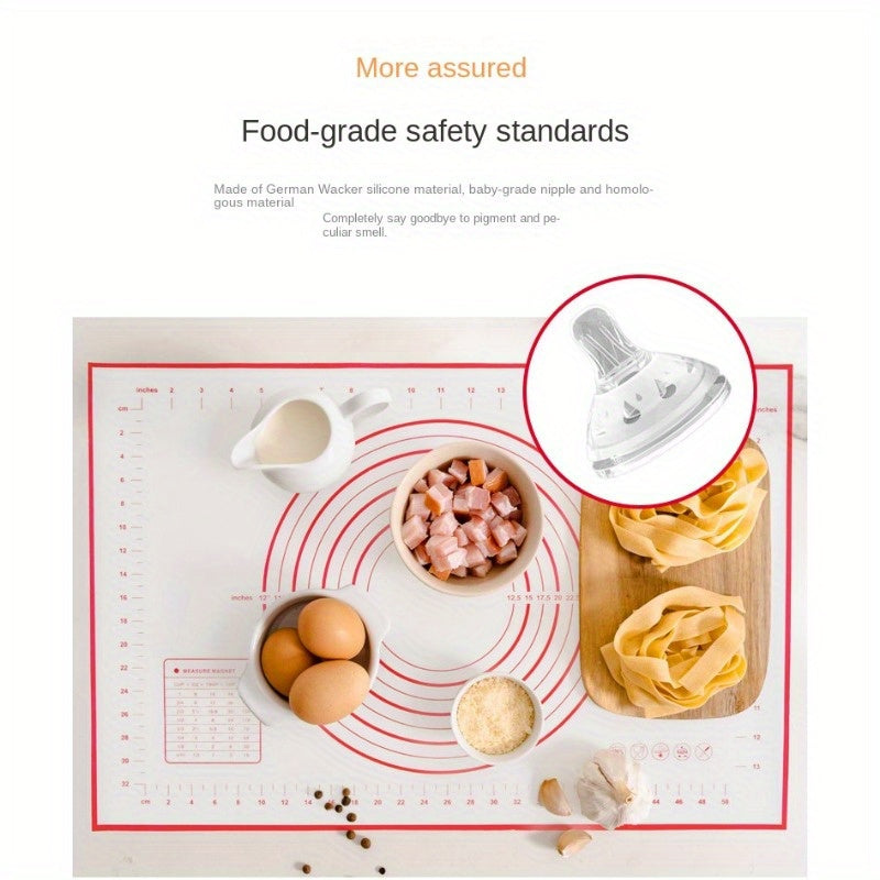 1pc Oversize 80/70/60cm Silicone Baking Mat Pastry Rolling