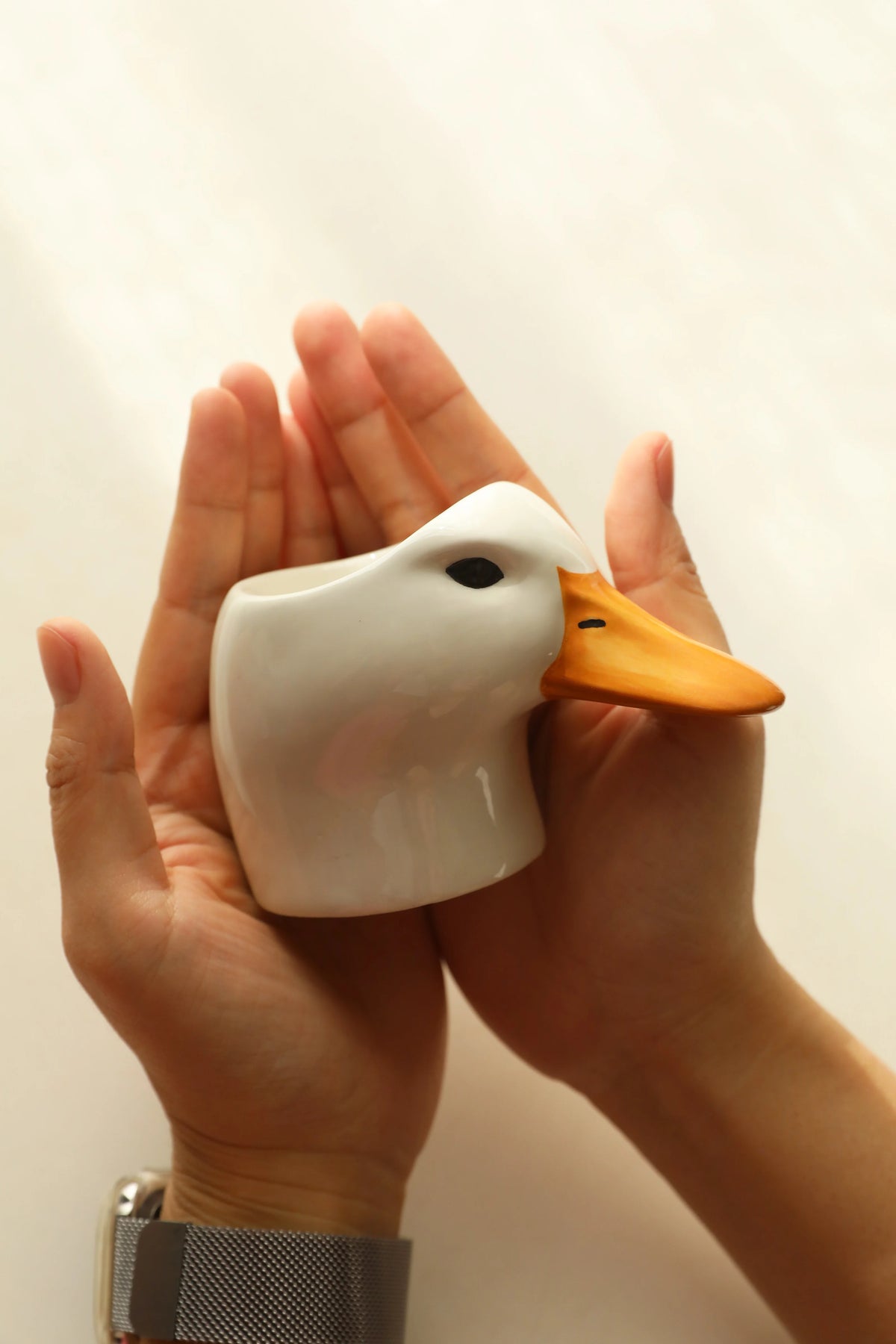 Ceramic Duck Swan Shape Egg Holder Storage Cup