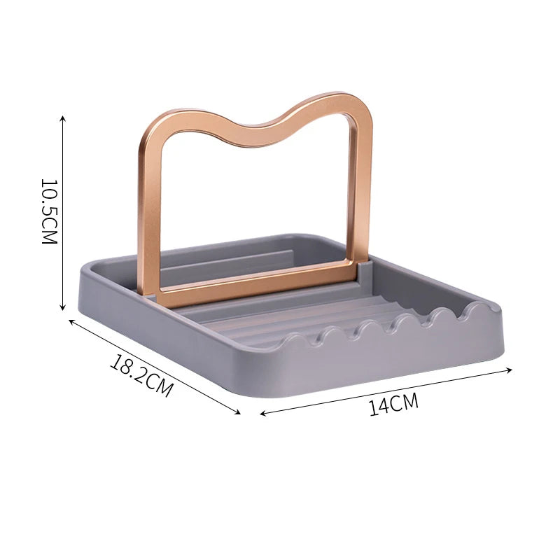 Desktop Pot Lid Holder Foldable Pot Cover Rack