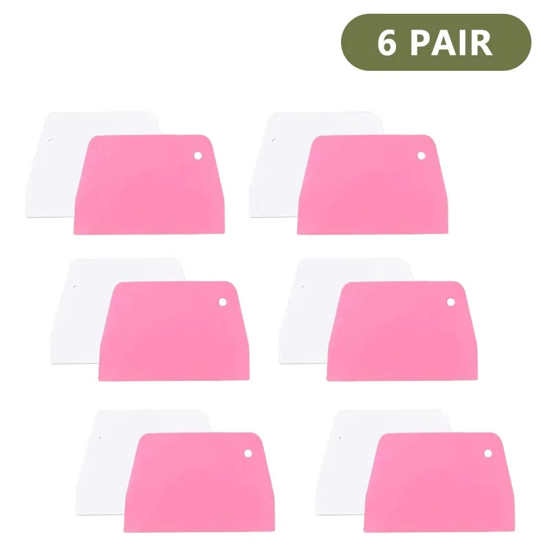 Baking Plastic Scraper Diy Pastry Cream Spatula Trapezoidal