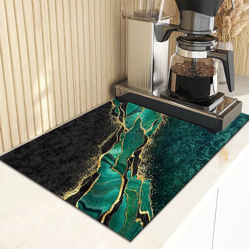 Dish Drying Mat Countertop Mat Tableware Drain Mat