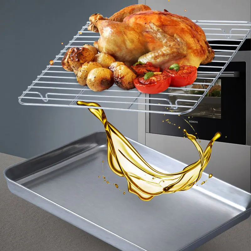 Stainless Steel Baking Tray Cooling Rack Grid Drying