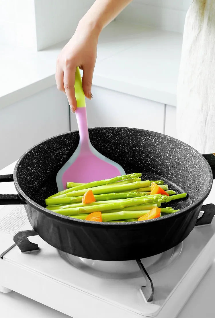 Silicone Spatula Wide Cooking Shovel Non-Stick Scraper Turner