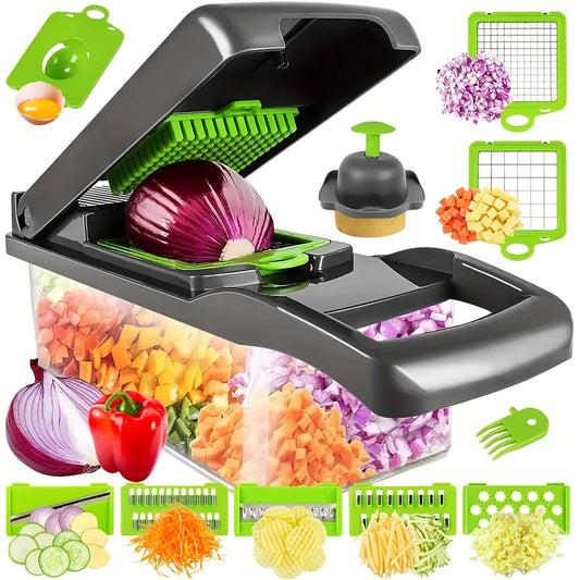 14/16 Pcs/Set Slicer Vegetable Cutter Dicer Shredder Variety