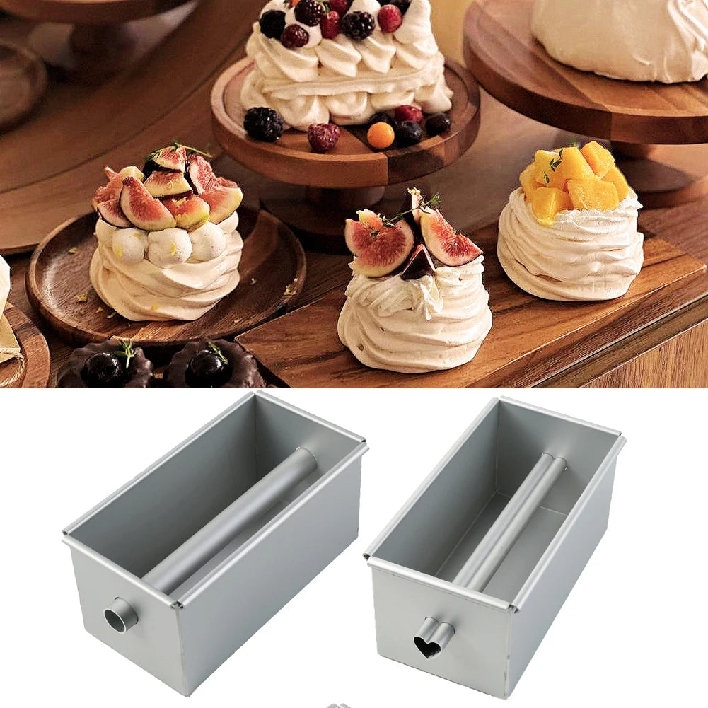 Aluminium Alloy Square Bread Loaf Pan Center Tube