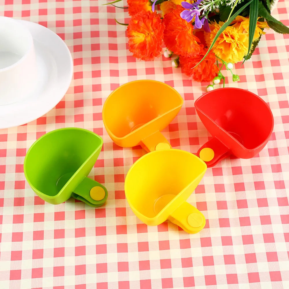 4pcs/Set Dip Clip Bowl Container Dish Plate Can