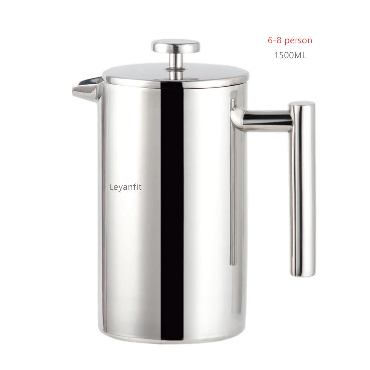 5l Coffee Maker French Press Stainless Steel Espresso