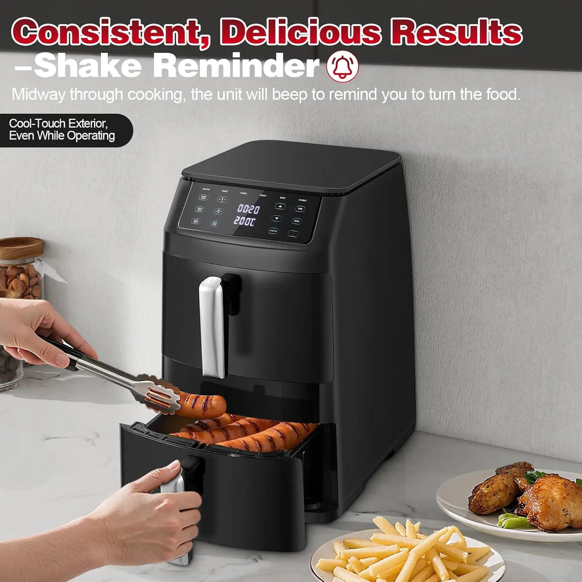 Topstrong 11l Dual Basket Air Fryer 2500w Presets