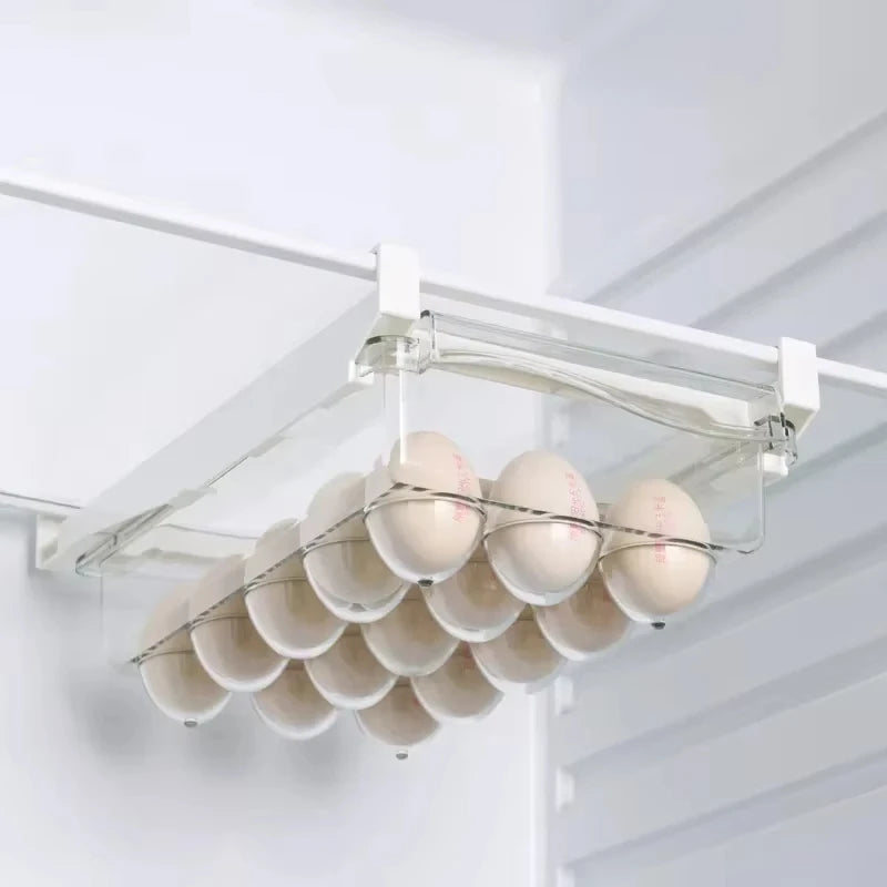 Fridge Organizer Fruit Egg Refrigerator Storage Rack Under-Shelf