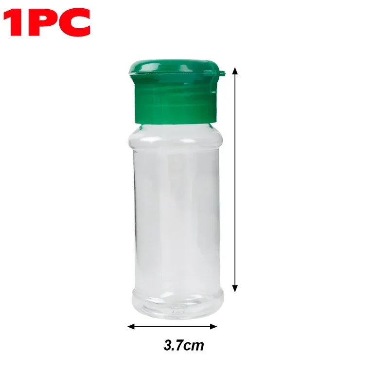 Clear Spices Bottle Salt Pepper Shakers Plastic Barbecue