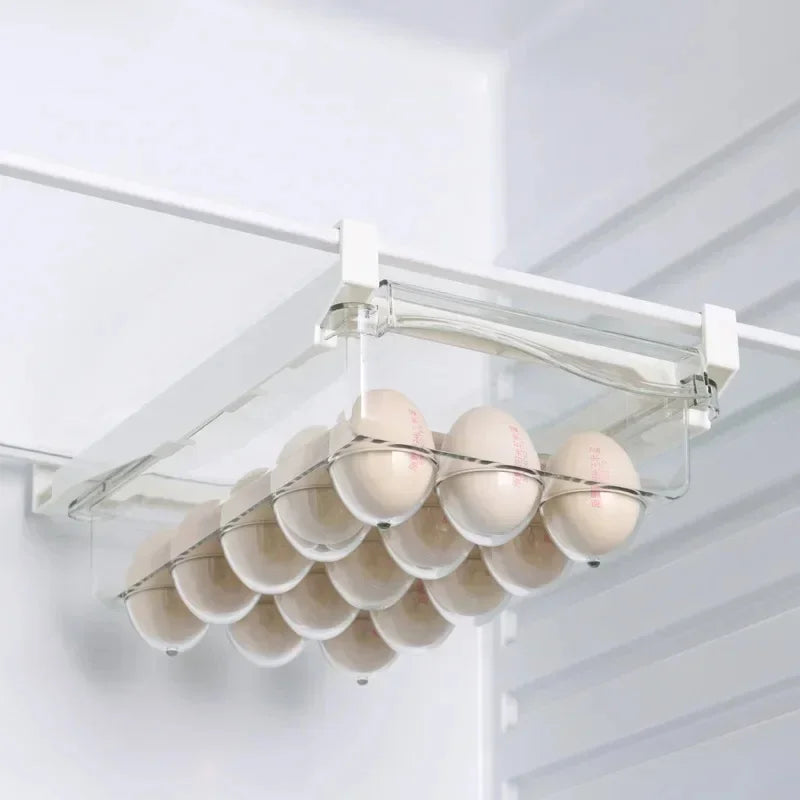 Sliding Drawer Refrigerator Food Storage Box Plastic Fridge