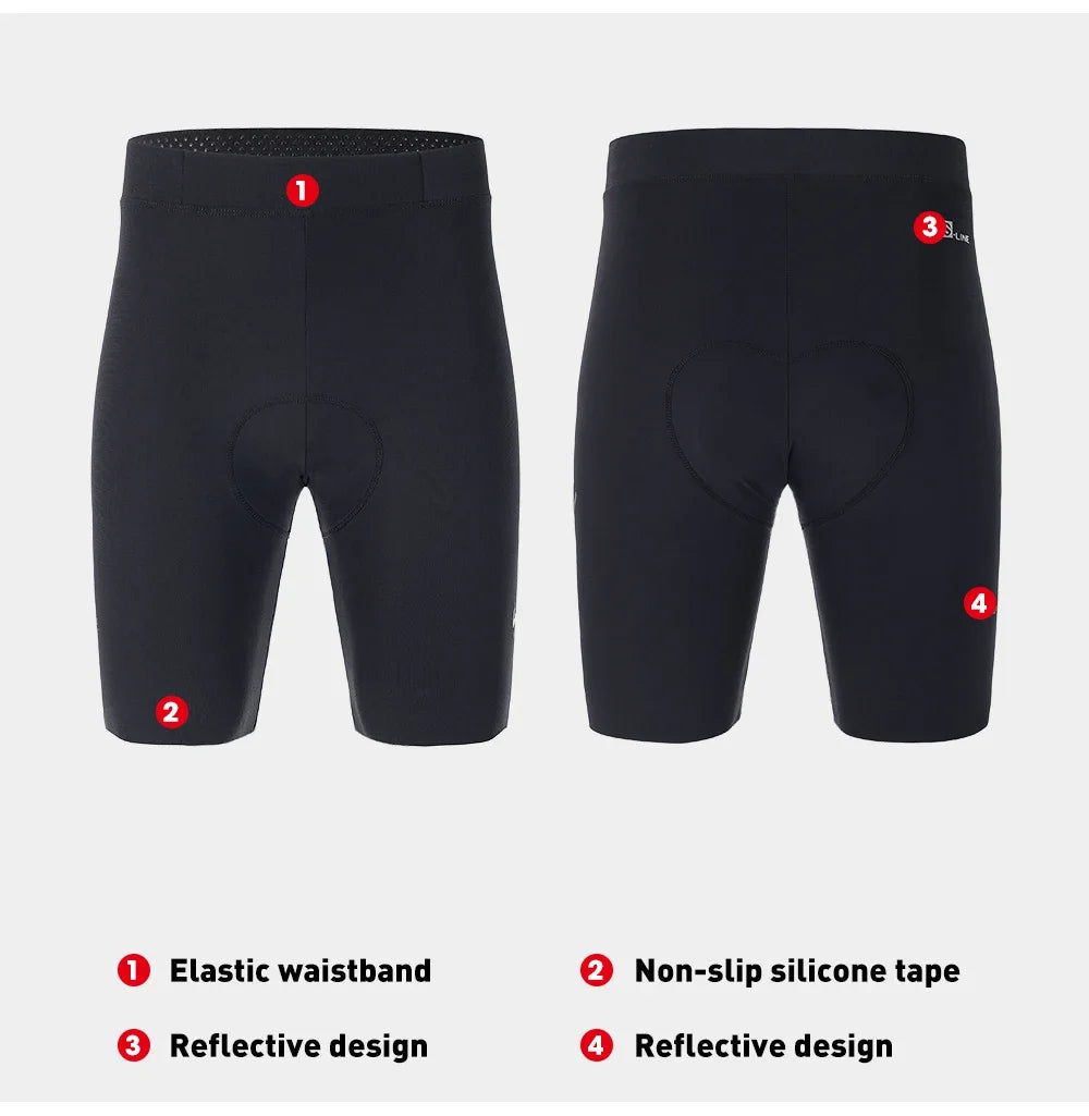 Santic Men Cycling Shorts Summer Breathable Half-Pants 4d