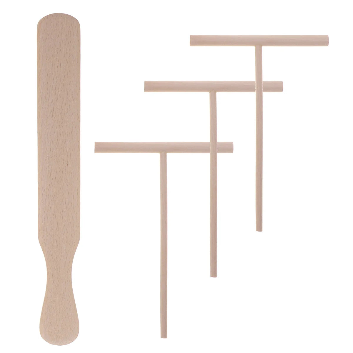 Wooden Crepe Rake Pancake Maker Cooking Utensils Pie