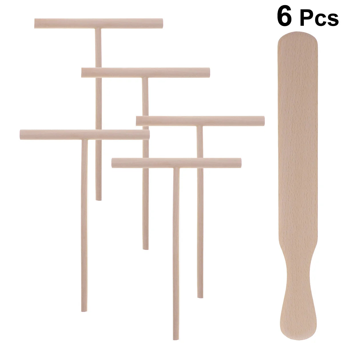 Wooden Crepe Rake Pancake Maker Cooking Utensils Pie