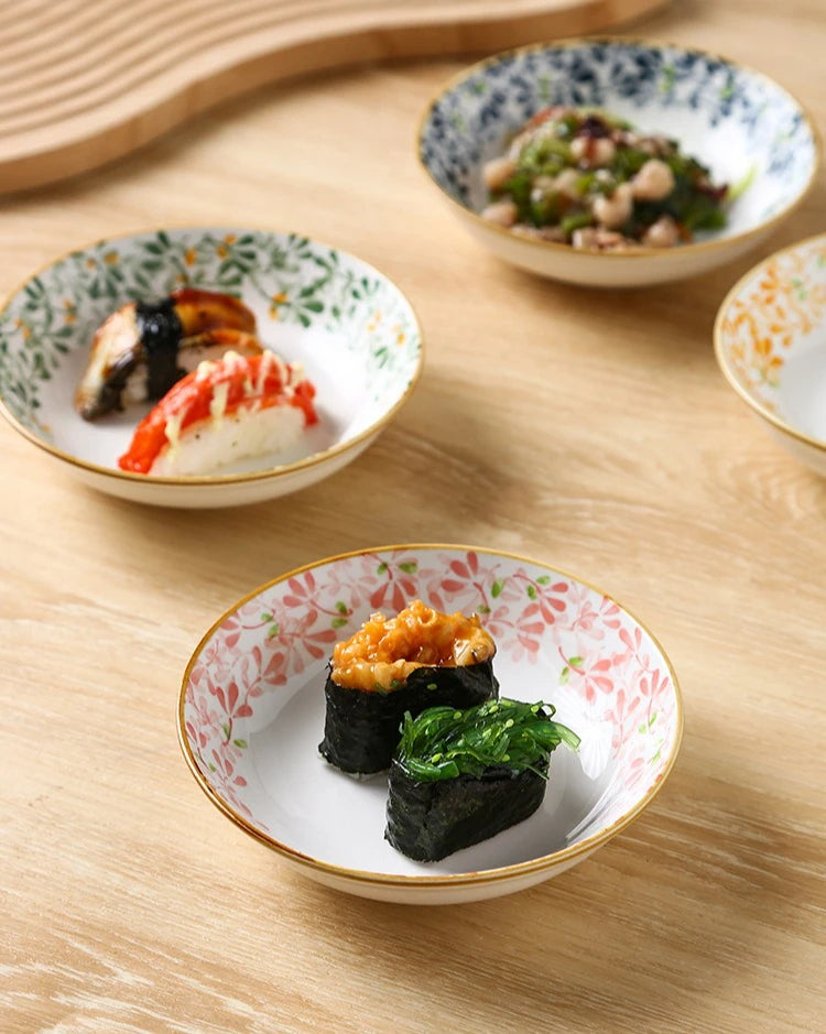 Japanese Style Ceramic Dessert Sauce Dish Plate Creative