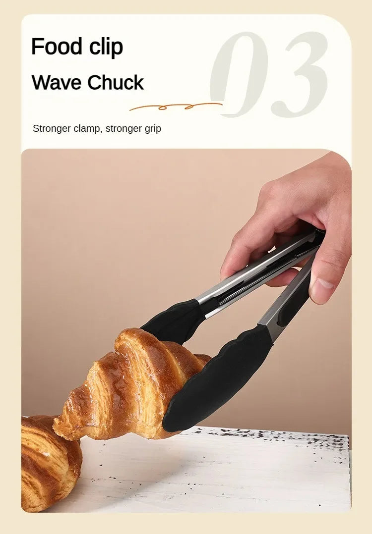 1/10pcs Food-Grade Silicone Heat-Resistant Slotted Spoon