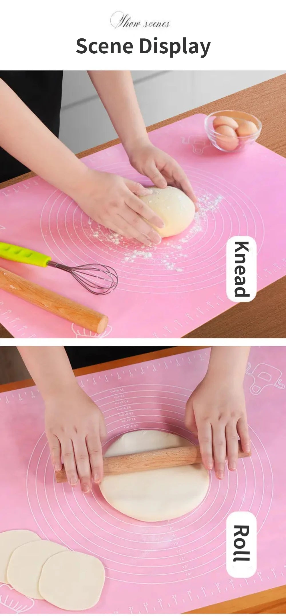 Silicone Baking Mat Pizza Dough Maker Pastry Cooking