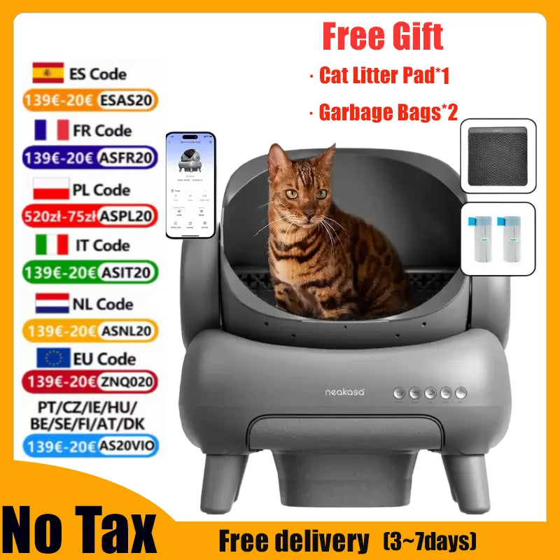 Neakasa Cat Toilet Self Cleaning Automatic Toilet App
