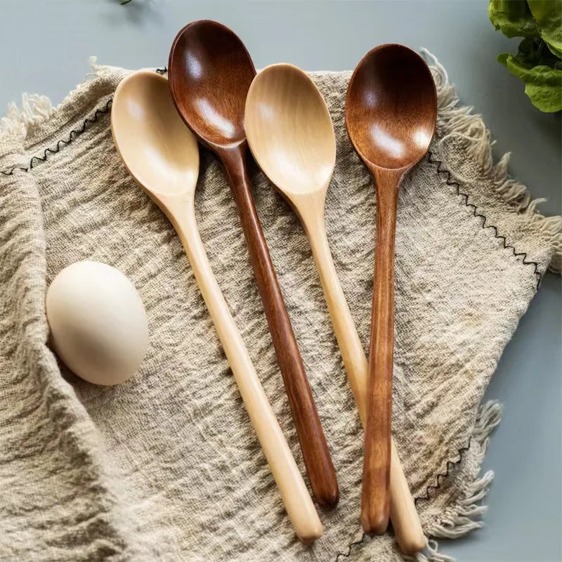 Wooden Spoon Catering Cooking Soup Tea Spoon Cooking