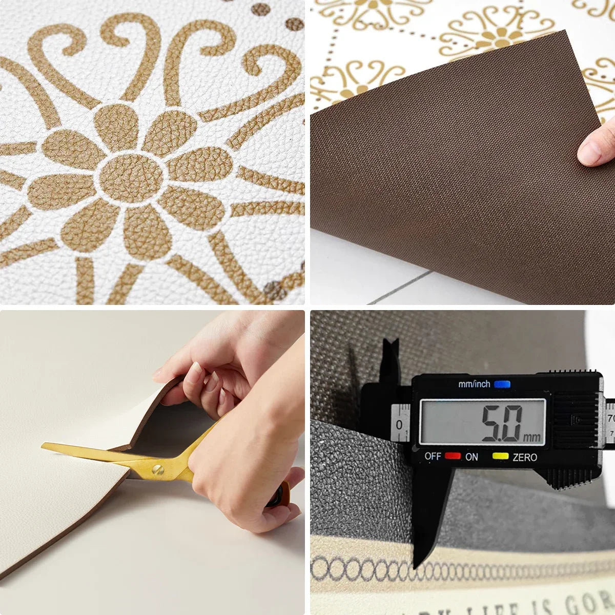 Floor Mat Long Rug Waterproof Non-Slip Pvc Leather