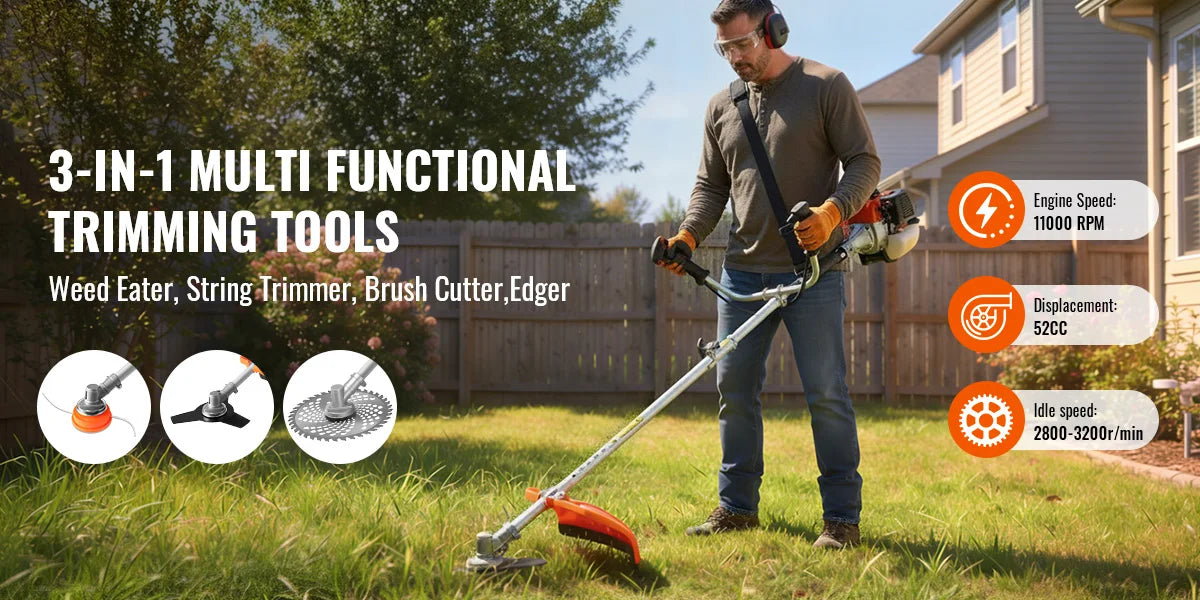 Conentool 52cc Petrol Lawn Mower In Petrol Trimmer