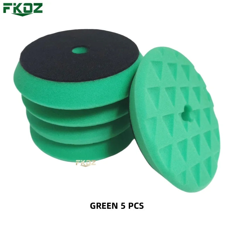 6/7 Inch Concave Triangle Car Polishing Sponge Pad