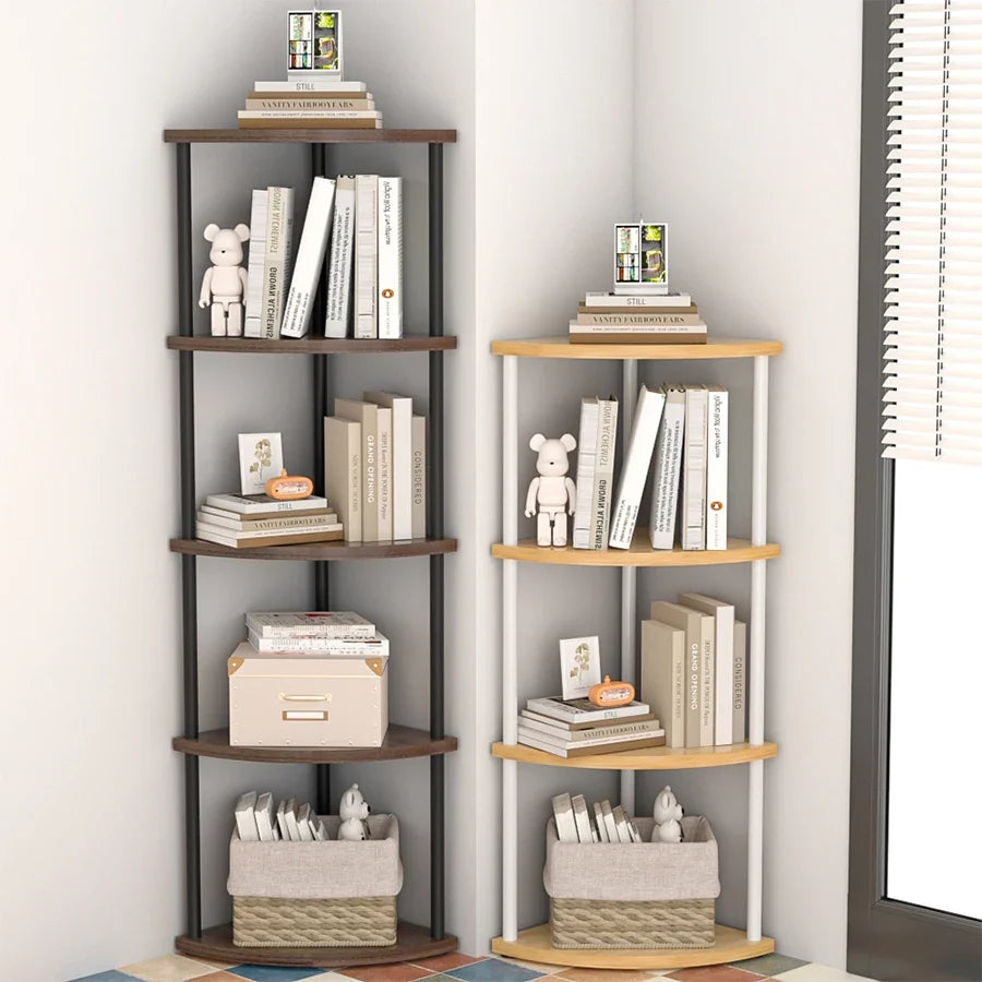 Multi-Layer Storage Rack Wall Corner Shelf Living