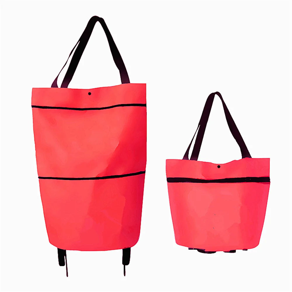 Foldable Shopping Trolley Bag Reusable Grocery Bags Food
