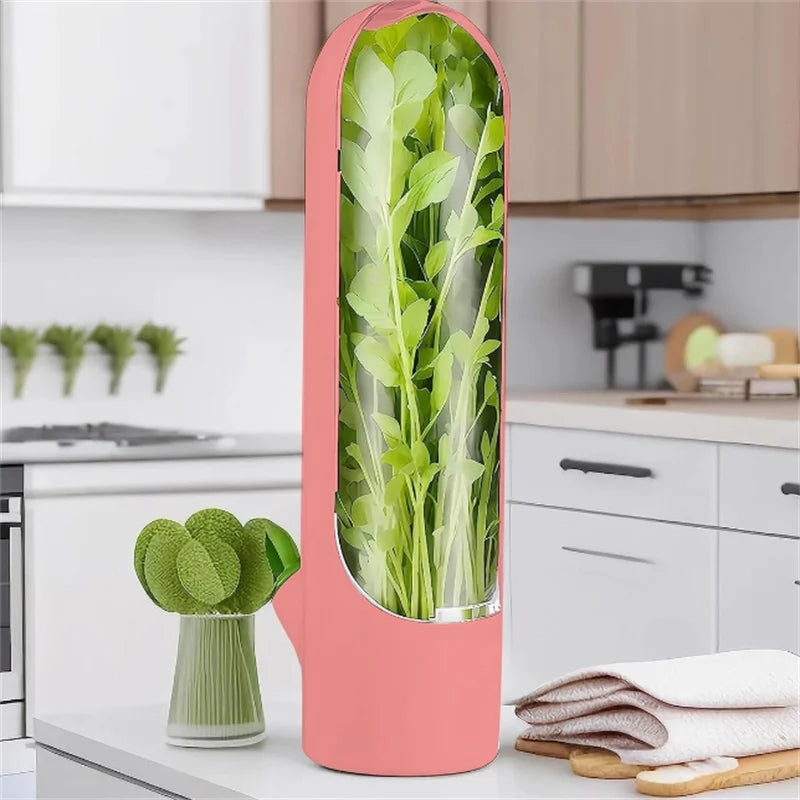 1/2/3pcs Green Fresh Herb Keeper Vanilla Vegetables Fresh