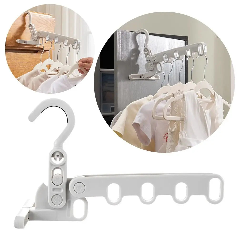 Foldable Clothes Drying Rack Five-Hole Angle Adjustable Clothes