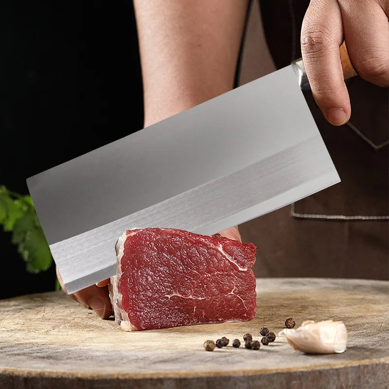 Handmade Forged Chinese Cleaver Knife Ultra Sharp Slicing