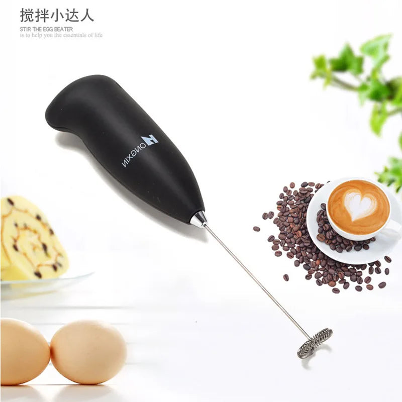 Milk Frother Handheld Mini Electric Foamer Coffee Maker