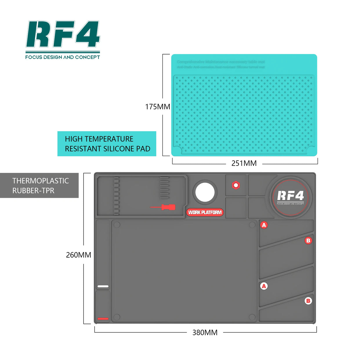 Rf4 Rf-Po2 Microscope Maintenance Mat Universal Heat Resistant