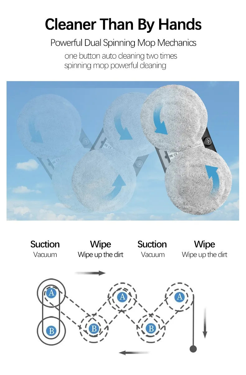 Water Spray Window Cleaning Robot Tank Smart Window