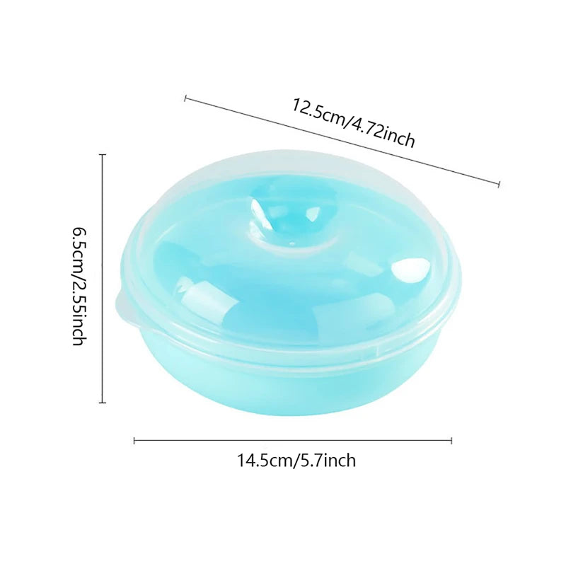 Bread Box Microwavable Transparent Round Shape Food Container