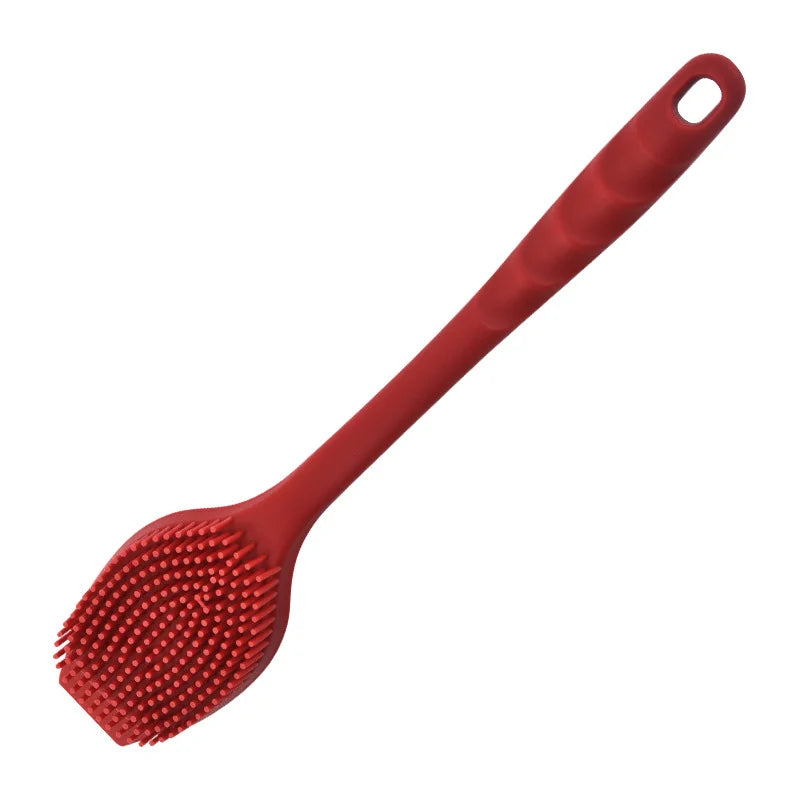 Long Handle Silicone Dishwashing Brush Hangable Pot &