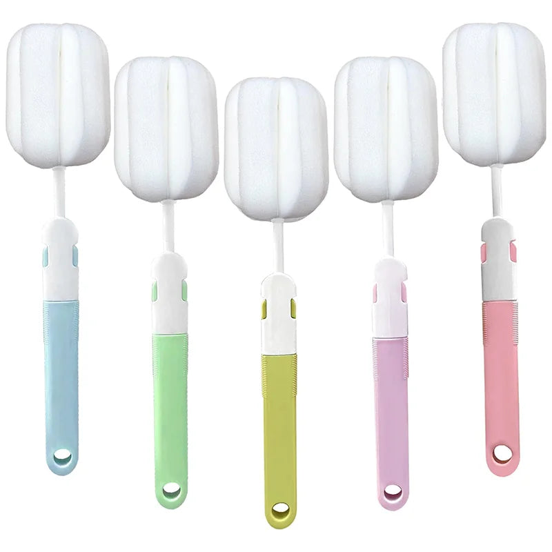 Spong Bottle Brush 5pcs Cup Brushes Sponge Baby