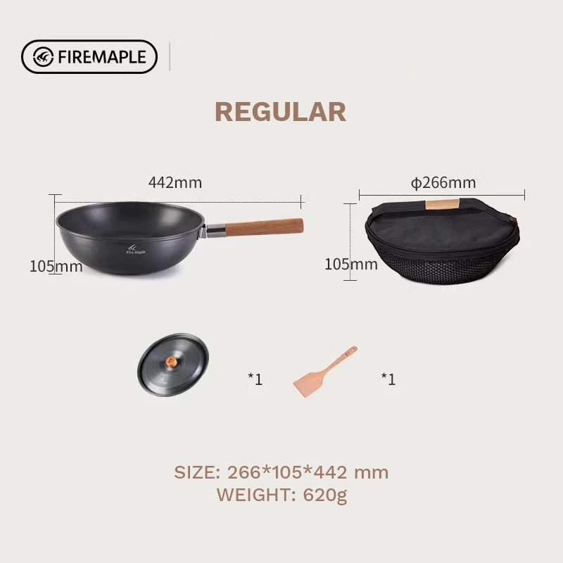 Fire-Maple Camping Wok Lightweight Frying Pan Stew Pot