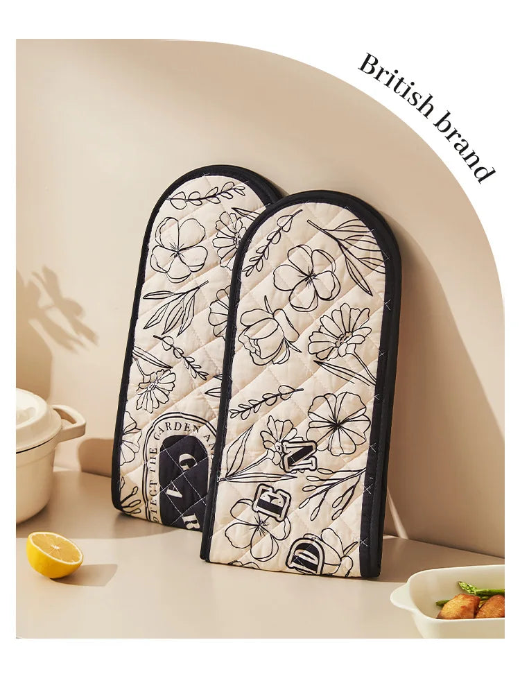 1pc Oven Mitts Microwave Baking Bbq Integrated Glove