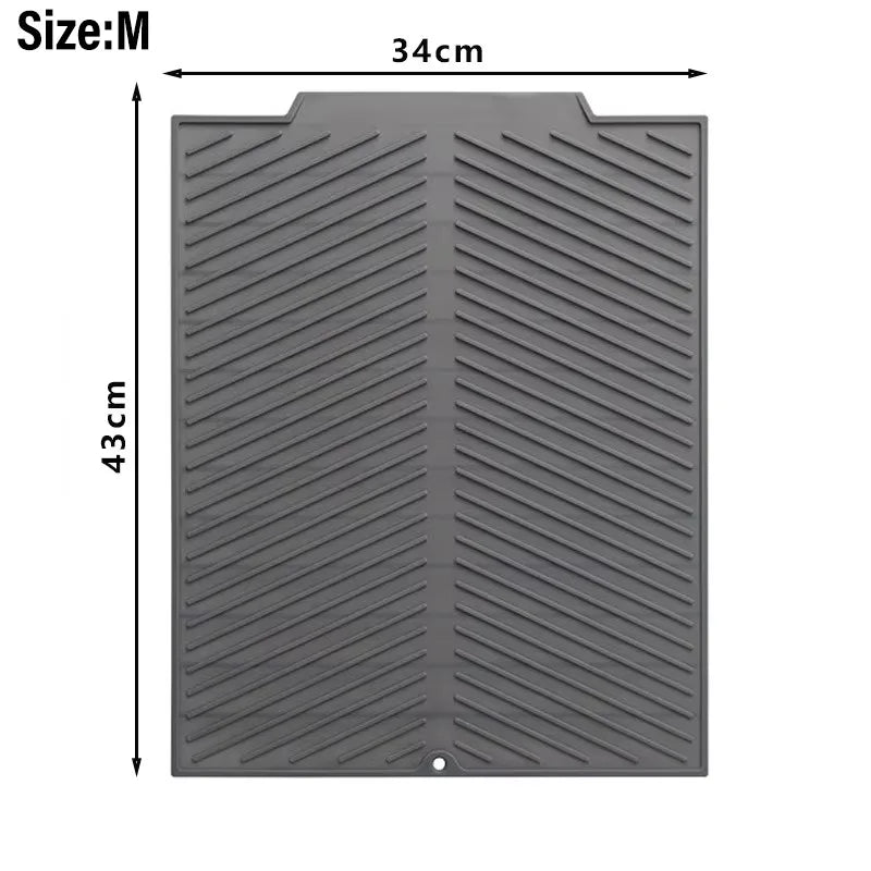 Silicone Drying Mat Pot Dishes Nonslip Heat Resistant