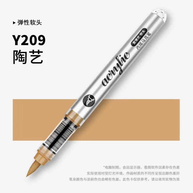 Grasp 120/1 Colors Acrylic Markers Brush Tip Paint