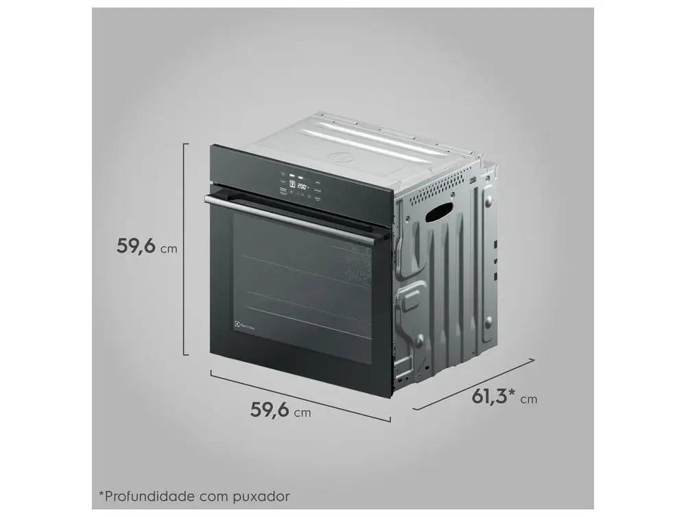 Electrolux Built-In Electric Oven 80l Black Experience Oe8ea