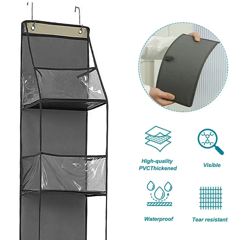 Over Door Hanging Pantry Organizer Hanging Storage Clear