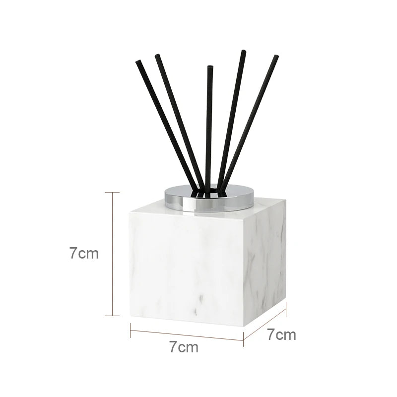 Volakos White Natural Marble Bathroom Soap Dispenser Soap