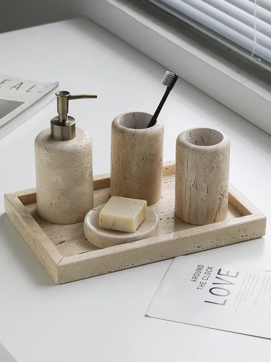 Ahunderjiaz-Wabi Sabi Style Soap Dispensers Bathroom Wash