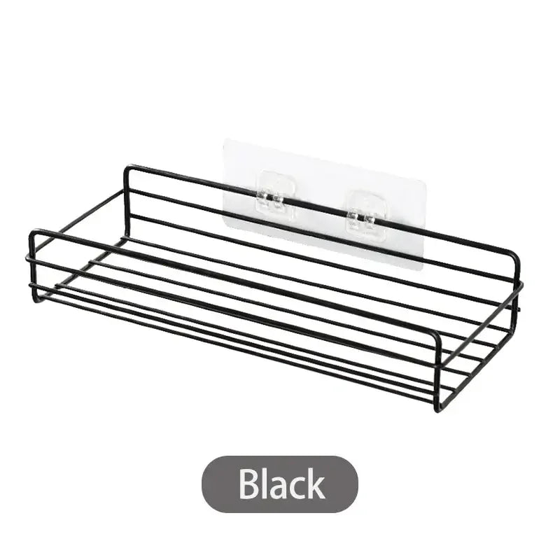 Bathroom Storage Rack Organizer Shelf Black Shelves Corner